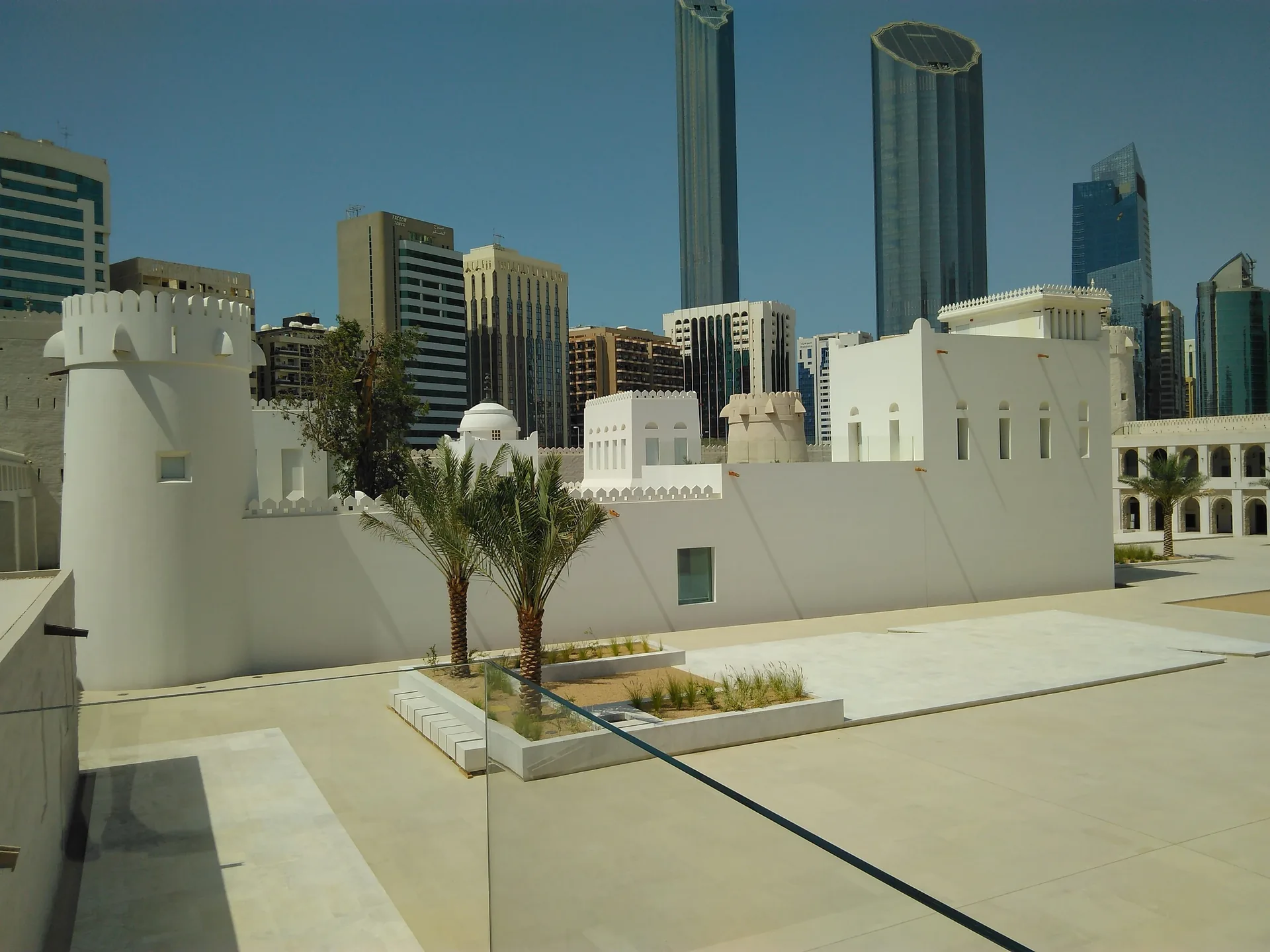 Qasr Al Hosn and the Abu Dhabi skyline