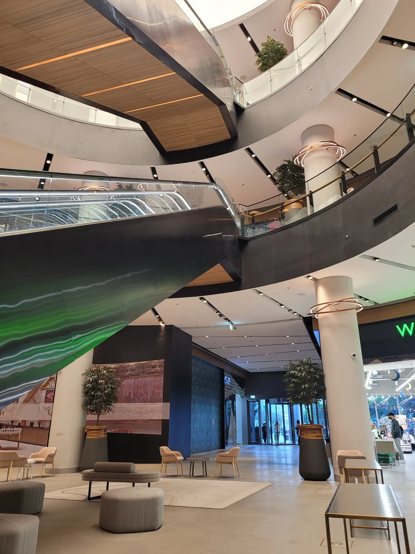 Interior atrium at The Dubai Mall Fountain Views